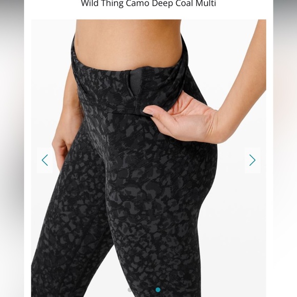 Lululemon Align Pant 28" in Wild Thing Camo Deep Coal Multi - Women's 2 - Picture 5 of 10